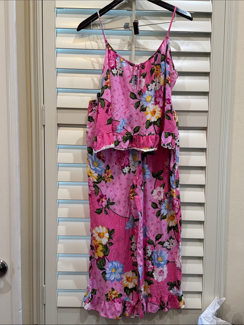 40 Winks Floral Ruffle Pajama Set